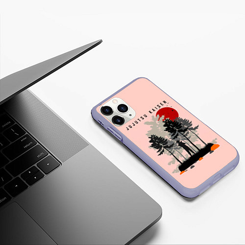 Чехол iPhone 11 Pro матовый Fushiguro Megumi Jujutsu Kaisen / 3D-Светло-сиреневый – фото 3