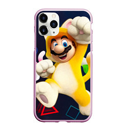 Чехол iPhone 11 Pro матовый Mario odyssey, цвет: 3D-розовый