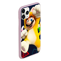 Чехол iPhone 11 Pro матовый Mario odyssey, цвет: 3D-розовый — фото 2