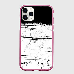 Чехол iPhone 11 Pro матовый ИСПАЧКАННЫЙ КРАСКОЙ, цвет: 3D-малиновый