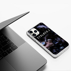 Чехол iPhone 11 Pro матовый S T A L K E R 2 С Т А Л К Е Р 2, цвет: 3D-белый — фото 2