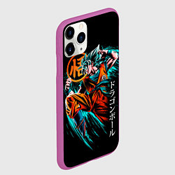 Чехол iPhone 11 Pro матовый Сон Гоку, Dragon Ball, цвет: 3D-фиолетовый — фото 2