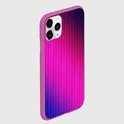 Чехол iPhone 11 Pro матовый Фиолетово-малиновый градиент, цвет: 3D-фиолетовый — фото 2