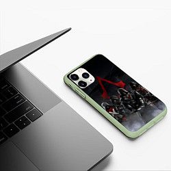 Чехол iPhone 11 Pro матовый All Assassins, цвет: 3D-салатовый — фото 2