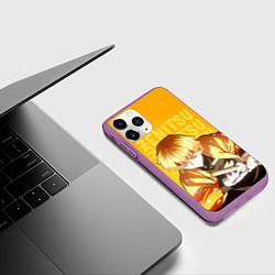 Чехол iPhone 11 Pro матовый Зеницу Агацума, цвет: 3D-фиолетовый — фото 2