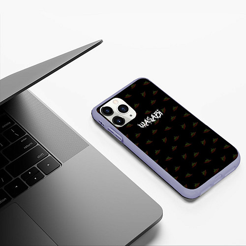 Чехол iPhone 11 Pro матовый Wasabi Gothic / 3D-Светло-сиреневый – фото 3