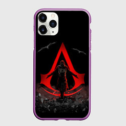 Чехол iPhone 11 Pro матовый Фильм про Ассасинов, цвет: 3D-фиолетовый