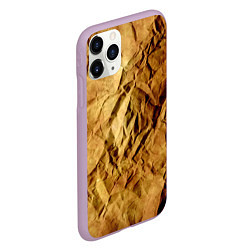 Чехол iPhone 11 Pro матовый Старая мятая бумага, цвет: 3D-сиреневый — фото 2