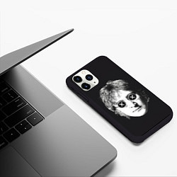 Чехол iPhone 11 Pro матовый Ленон в очках, цвет: 3D-черный — фото 2