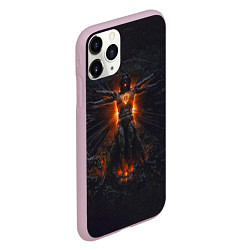 Чехол iPhone 11 Pro матовый Clayman - In Flames, цвет: 3D-розовый — фото 2