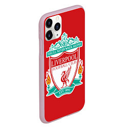 Чехол iPhone 11 Pro матовый F C LIVERPOOL, цвет: 3D-розовый — фото 2