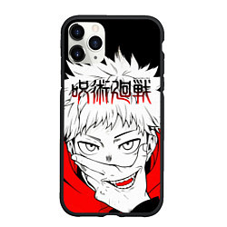 Чехол iPhone 11 Pro матовый Jujutsu Kaisen, Юдзи Итадори, цвет: 3D-черный