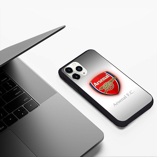 Чехол iPhone 11 Pro матовый F C Arsenal / 3D-Черный – фото 3