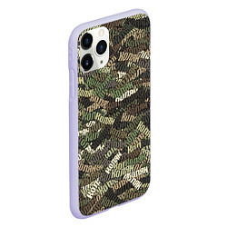 Чехол iPhone 11 Pro матовый Именной камуфляж Колян, цвет: 3D-светло-сиреневый — фото 2