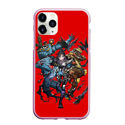 Чехол iPhone 11 Pro матовый APEX Team, цвет: 3D-розовый