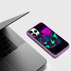 Чехол iPhone 11 Pro матовый KDA AKALI NEON АКАЛИ НЕОН LEAGUE OF LEGENDS, цвет: 3D-фиолетовый — фото 2