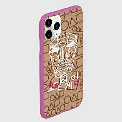 Чехол iPhone 11 Pro матовый Распорядитель Игра в кальмара, цвет: 3D-фиолетовый — фото 2