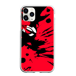 Чехол iPhone 11 Pro матовый The Witcher тёмный глаз, цвет: 3D-белый