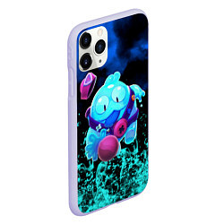 Чехол iPhone 11 Pro матовый BRAWL STARS SQUEAK: СКВИК, цвет: 3D-светло-сиреневый — фото 2