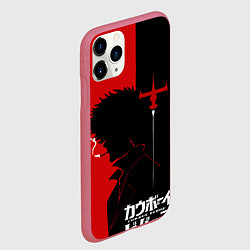 Чехол iPhone 11 Pro матовый Ковбой Бибоп с сигаретой, цвет: 3D-малиновый — фото 2