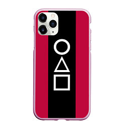Чехол iPhone 11 Pro матовый Ojingeo geim - Стражи, цвет: 3D-розовый