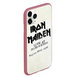 Чехол iPhone 11 Pro матовый Live at Donington - Iron Maiden, цвет: 3D-малиновый — фото 2