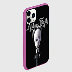 Чехол iPhone 11 Pro матовый Семейка Аддамс Addams Family, цвет: 3D-фиолетовый — фото 2
