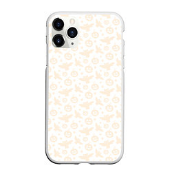 Чехол iPhone 11 Pro матовый Patern Halloween 24, цвет: 3D-белый