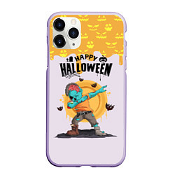 Чехол iPhone 11 Pro матовый Dab zombie halloween, цвет: 3D-светло-сиреневый