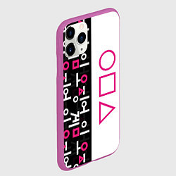 Чехол iPhone 11 Pro матовый Игра в кальмара: Стражи, цвет: 3D-фиолетовый — фото 2