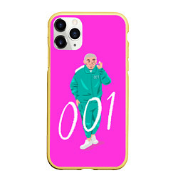 Чехол iPhone 11 Pro матовый Player 001, цвет: 3D-желтый