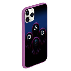 Чехол iPhone 11 Pro матовый GUARDS SQUID GAME, цвет: 3D-фиолетовый — фото 2