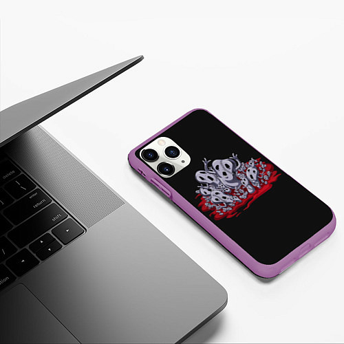 Чехол iPhone 11 Pro матовый Metallica Jo Jo / 3D-Фиолетовый – фото 3