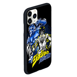 Чехол iPhone 11 Pro матовый Бруно Буччеллати - JoJos Bizarre Adventure, цвет: 3D-черный — фото 2