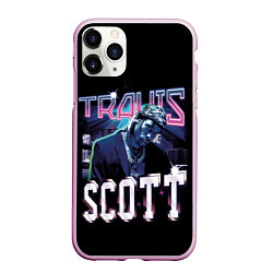 Чехол iPhone 11 Pro матовый Travis Scott RAP, цвет: 3D-розовый