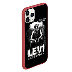 Чехол iPhone 11 Pro матовый LEVI ACKERMAN Attack on Titan, цвет: 3D-красный — фото 2