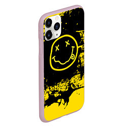 Чехол iPhone 11 Pro матовый Нирвана Гранж Nirvana Smile, цвет: 3D-розовый — фото 2