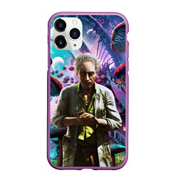 Чехол iPhone 11 Pro матовый MushroomTrip, цвет: 3D-фиолетовый