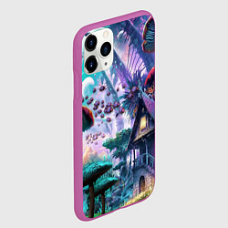 Чехол iPhone 11 Pro матовый FantasyFish, цвет: 3D-фиолетовый — фото 2