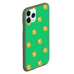 Чехол iPhone 11 Pro матовый Лишняя кружечка, цвет: 3D-темно-зеленый — фото 2