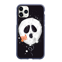 Чехол iPhone 11 Pro матовый Шарик-пугайка черный, полиэстер