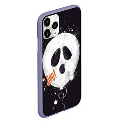 Чехол iPhone 11 Pro матовый Шарик-пугайка черный, полиэстер, цвет: 3D-серый — фото 2
