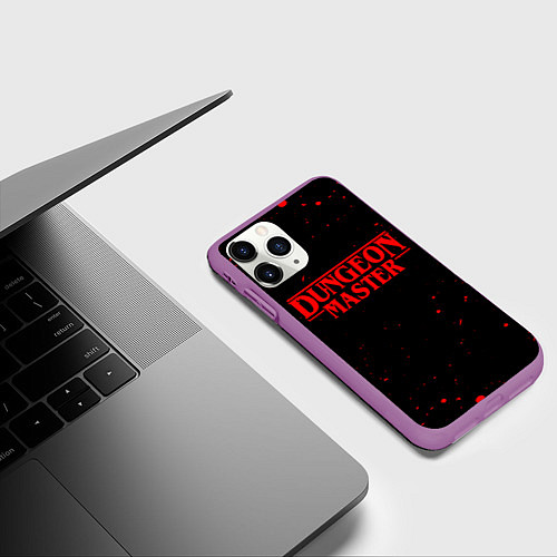 Чехол iPhone 11 Pro матовый DUNGEON MASTER BLOOD ГАЧИМУЧИ / 3D-Фиолетовый – фото 3