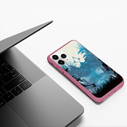 Чехол iPhone 11 Pro матовый ASSASSINS CREED VALHALLA ВАЛЬГАЛЛА ЭЙВОР, цвет: 3D-малиновый — фото 2