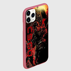Чехол iPhone 11 Pro матовый CS GO SPECIAL OPERATION RED ALERT SKIN КС ГО КРАСН, цвет: 3D-малиновый — фото 2