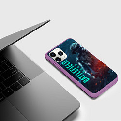 Чехол iPhone 11 Pro матовый BATTLEFIELD 2042 SOLDIER WARS, цвет: 3D-фиолетовый — фото 2