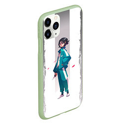 Чехол iPhone 11 Pro матовый 067 Кан Сэ Бёк спина, цвет: 3D-салатовый — фото 2