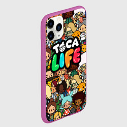 Чехол iPhone 11 Pro матовый Toca Life: Persons, цвет: 3D-фиолетовый — фото 2