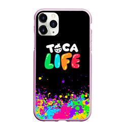 Чехол iPhone 11 Pro матовый Toca Life, цвет: 3D-розовый