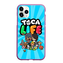 Чехол iPhone 11 Pro матовый Toca Life, цвет: 3D-фиолетовый